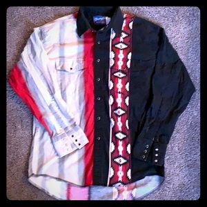 Vintage wrangler western button up